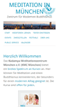 Mobile Screenshot of meditation-in-muenchen.de