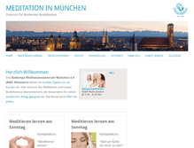 Tablet Screenshot of meditation-in-muenchen.de